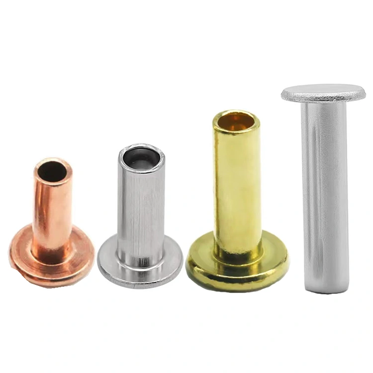 Lapos fejű félüreges szegecsek