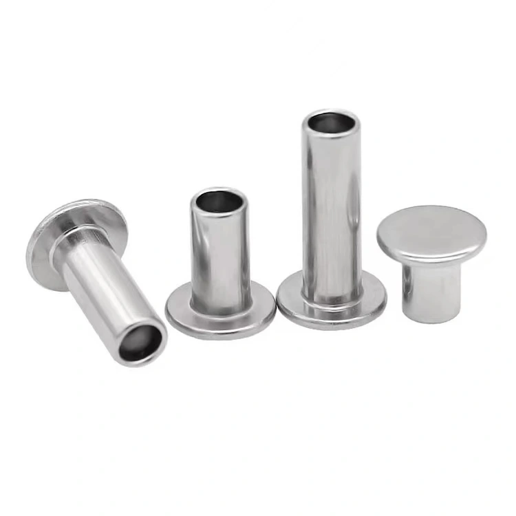 Félcsöves szegecsek